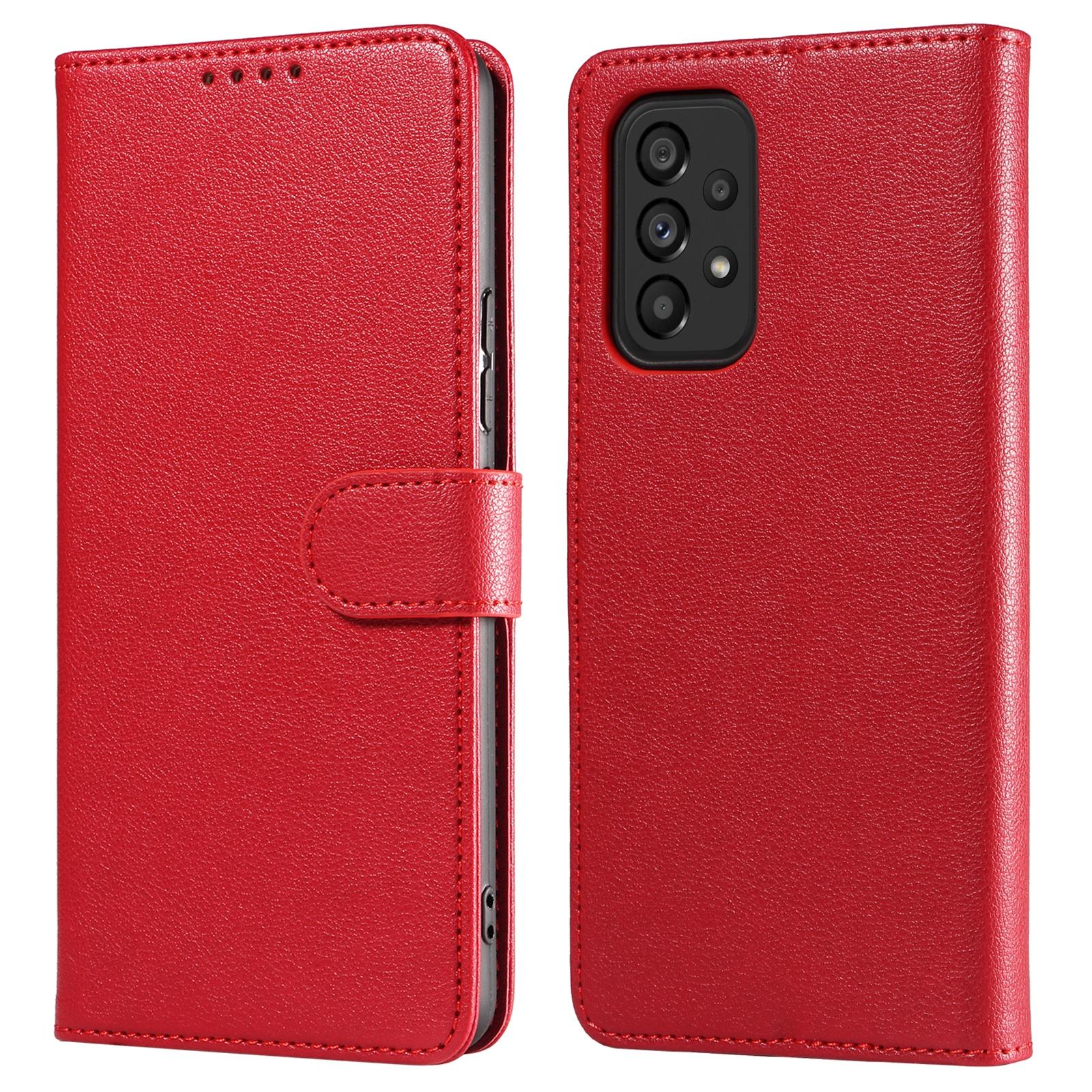 

For Samsung Galaxy A53 5G Leather Case Litchi Texture RFID Blocking Wallet Stand Phone Cover B