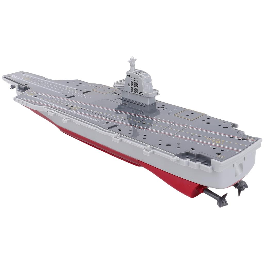 Remote Control Aircraft Carrier, 2.4G RC Warship Boat for Adults and Kids, DIY Battleship with Auto Power Off and Low