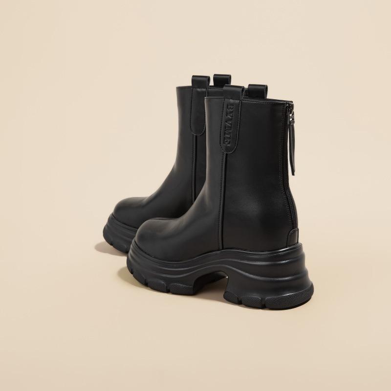 Innere Höhenerhöhung cm Martin Stiefel Damen Herbst und Winter neue Muffin dicksohlige kleine kurze Stiefel Fleece Stiefel