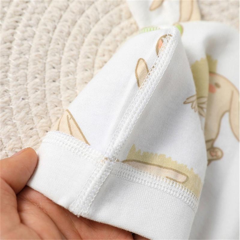 Lovely Newborn Hospital Hat Preemie Boys Girls Beanie Solid with Animal Pattern Infant Baby Hats for Spring Autumn Gift