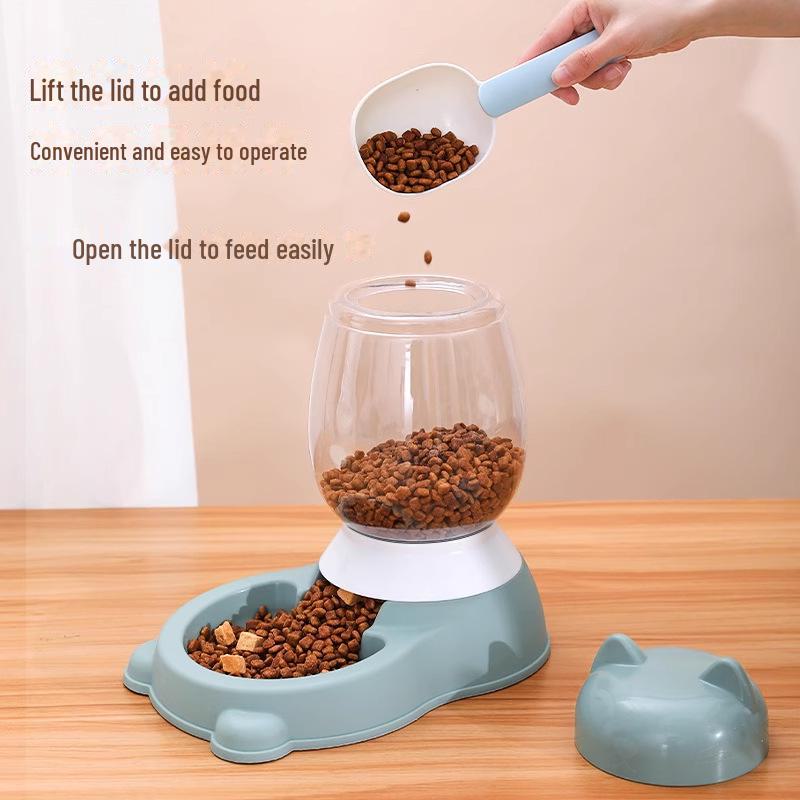 Automatická fontána s krmítkem pro domácí mazlíčky pro kočky a psy