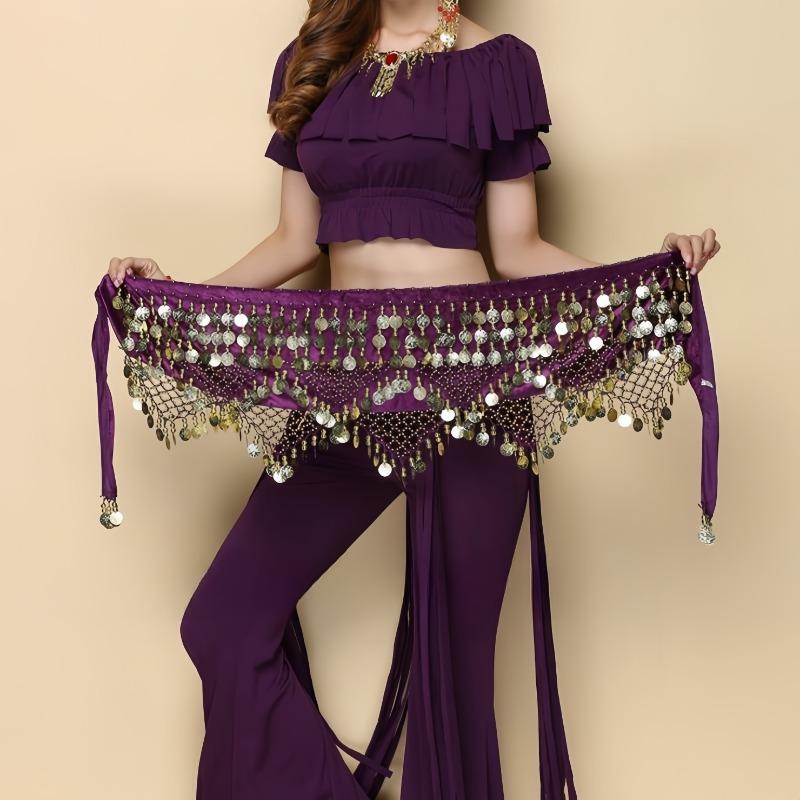 1pcs Elegant Shining Belly Dance Waist Chain for Oriental & Indian Dance Adjustable Metal Alloy Waistbelt