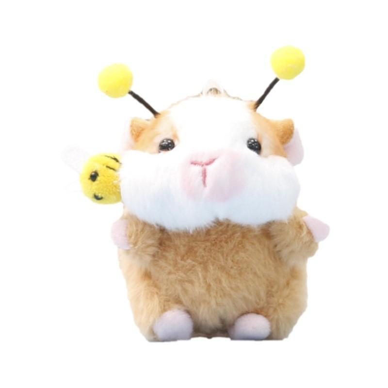 Bee Cavia Porcellus Plush Keychain Stuffed Animal Toy Bag Accessory Pendant