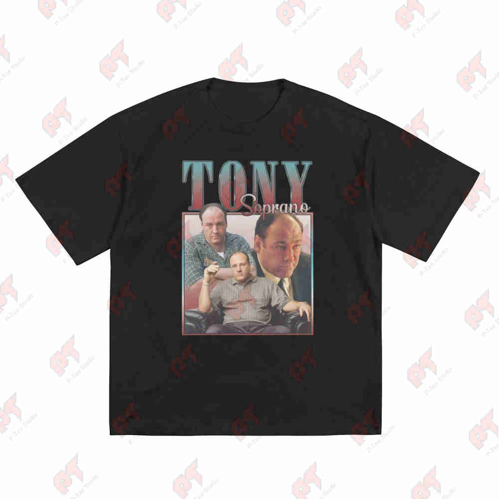 Tony Soprano Homage Short Sleeve Tee 100% Cotton T-Shirt