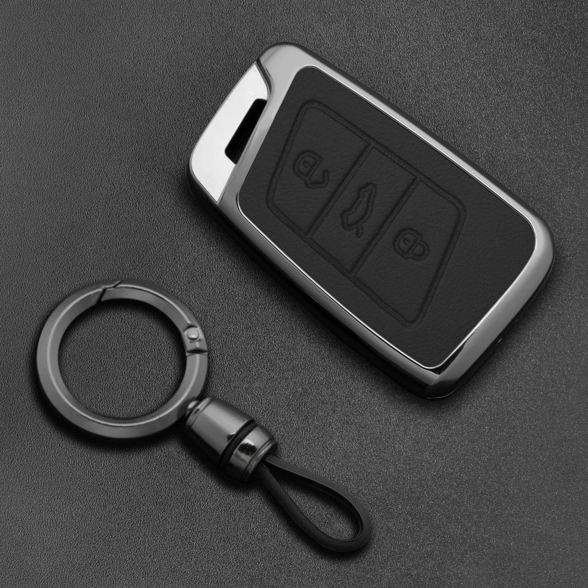 

Interior Mouldings Alloy Style Car Key Case Cover Shell Fob For VW Volkseagen Passat B8 Magotan For Skoda Superb A7 Kodiaq Seat