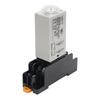 Power On Delay Rotary Knob 0-60S Timers Timing Time Relays Replacement Delay Timers With Base Socket Easy To Use