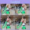 Adorable Cartoon Panda Keychain With Wind-up Car For Backpack Decoration