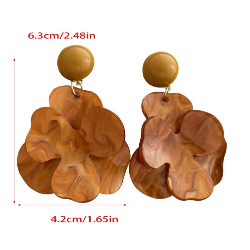 Elegant Flower Earrings Women Pendant Earrings Comfortable Wear Ear Jewelry Suitable for Daily and Formal Occasions Wear