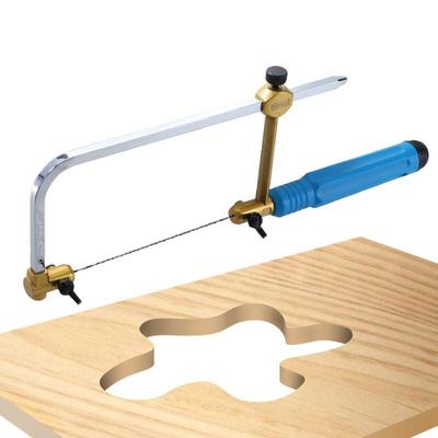 Sierra de calar, hoja de sierra manual multifuncional en forma de U para corte de Metal y plástico de madera, bricolaje
