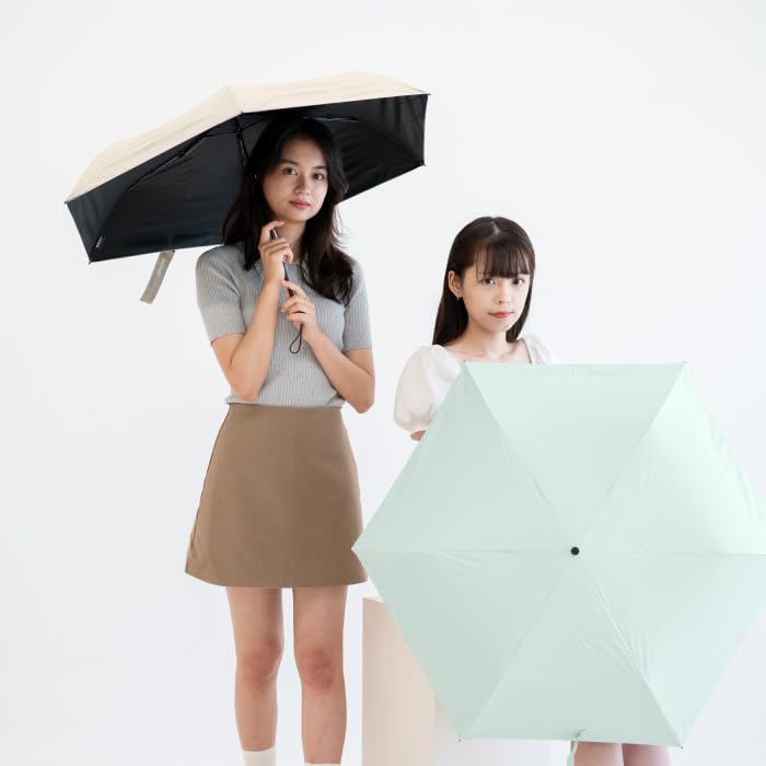 M31 Carbon Fiber Folding Manual Folding UV UV Super Suitable for Men and Women F-SEASONS Umbrella, Ultra-Lightweight, Heat-Shielding, Cool, 6-Rib,