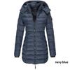 Womens Warm Winter Collar Hooded Long Coat Zipper Jacket Outwear Parka