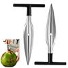 2 pièces Outil d'ouverture de noix de coco Acier inoxydable Ouvre-bouteille de noix de coco Sûr et pratique Outil de perçage pour noix de coco