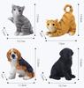 Cute Animal Garden Statues, Rabbit Squirrel Hedgehog Resin Figurines, Farmhouse Outdoor Decor for Yard, Garden Decoration