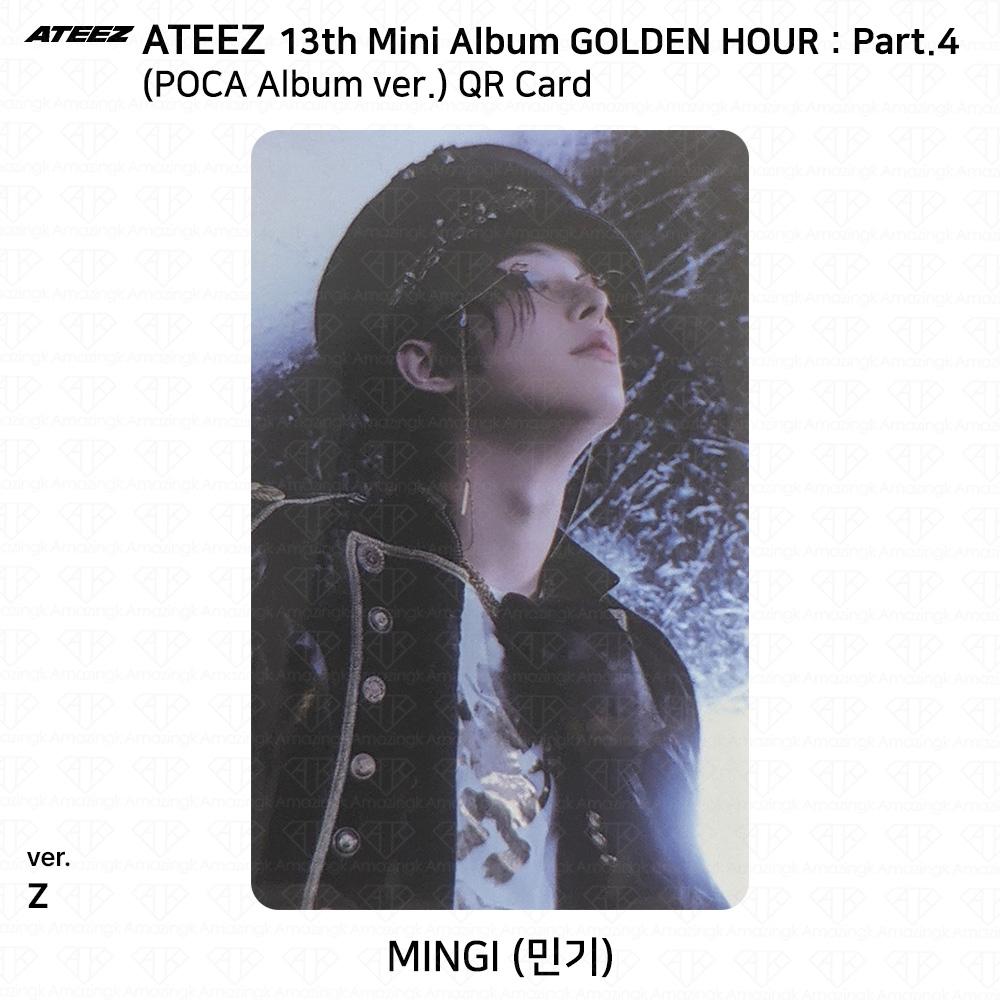 ATEEZ 13. Mini-Album Golden Hour Teil 4 POCA Album Version. Fotokarte