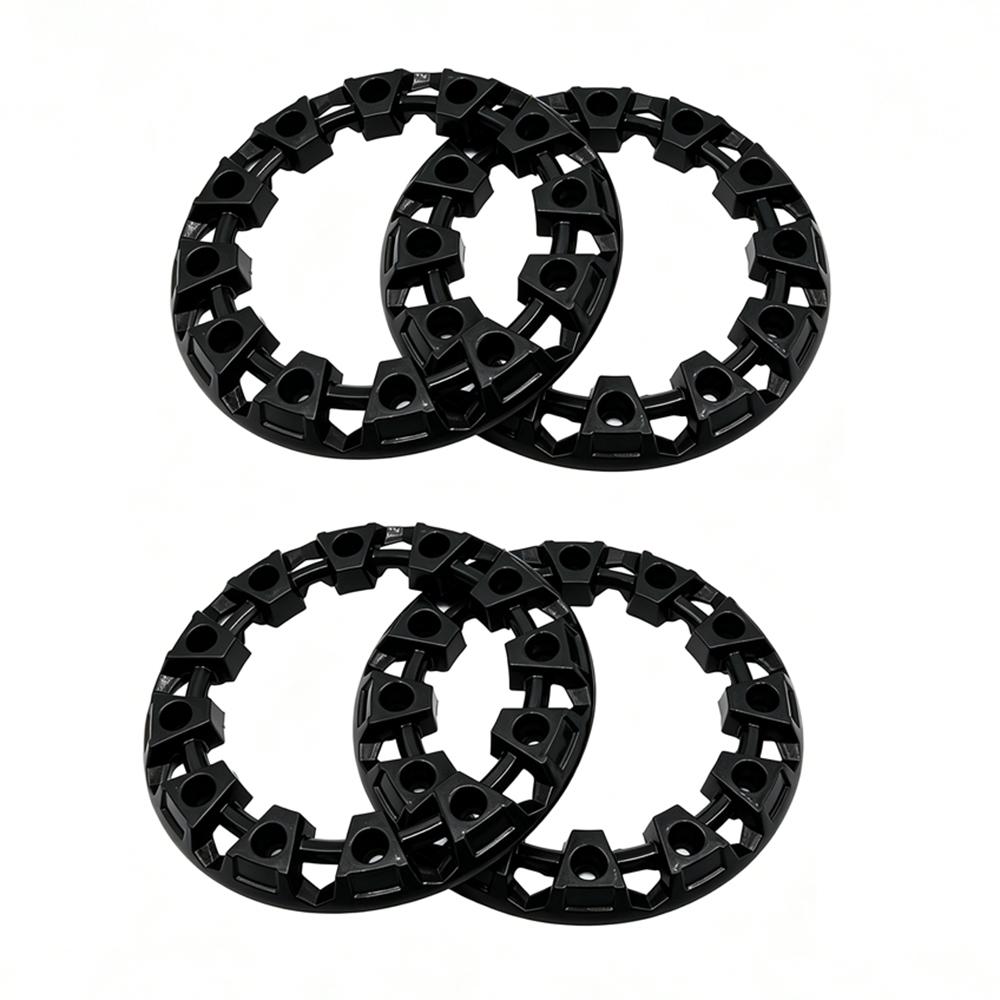 4pcs 8-inch ATV Wheel Trim Hub Protection Decor Rim Cap Universal Vehicle All Terrain Wheel Plastic Cover Fit To 8 Inch Wheels