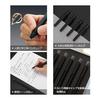 Fsalisa Gel Pens, 0.5mm Fine Point, Blue Ink, 5-Pack, Quick-Drying, Waterproof, Fade-Resistant, Smooth Writing for Office, Notes, Official Documents,