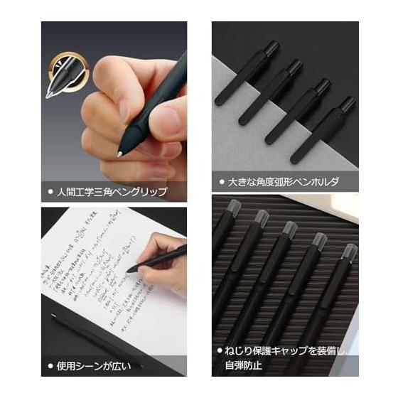 Fsalisa Gel Pens, 0.5mm Fine Point, Blue Ink, 5-Pack, Quick-Drying, Waterproof, Fade-Resistant, Smooth Writing for Office, Notes, Official Documents,