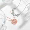 Two-wear love flower pendant, heart-to-heart, niche design sense, one-piece multi-wear heart-shaped four-leaf clover necklace