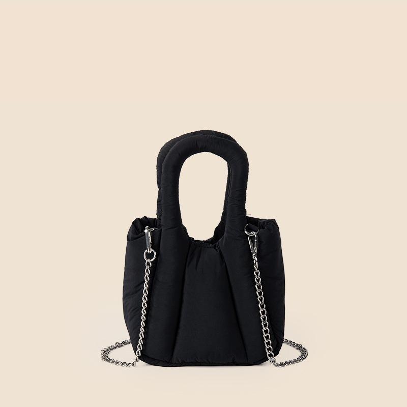 Handbag Senior Sense Chain Crossbody Bag Single Shoulder Female Niche Candy Color Padded Cotton Down Bag