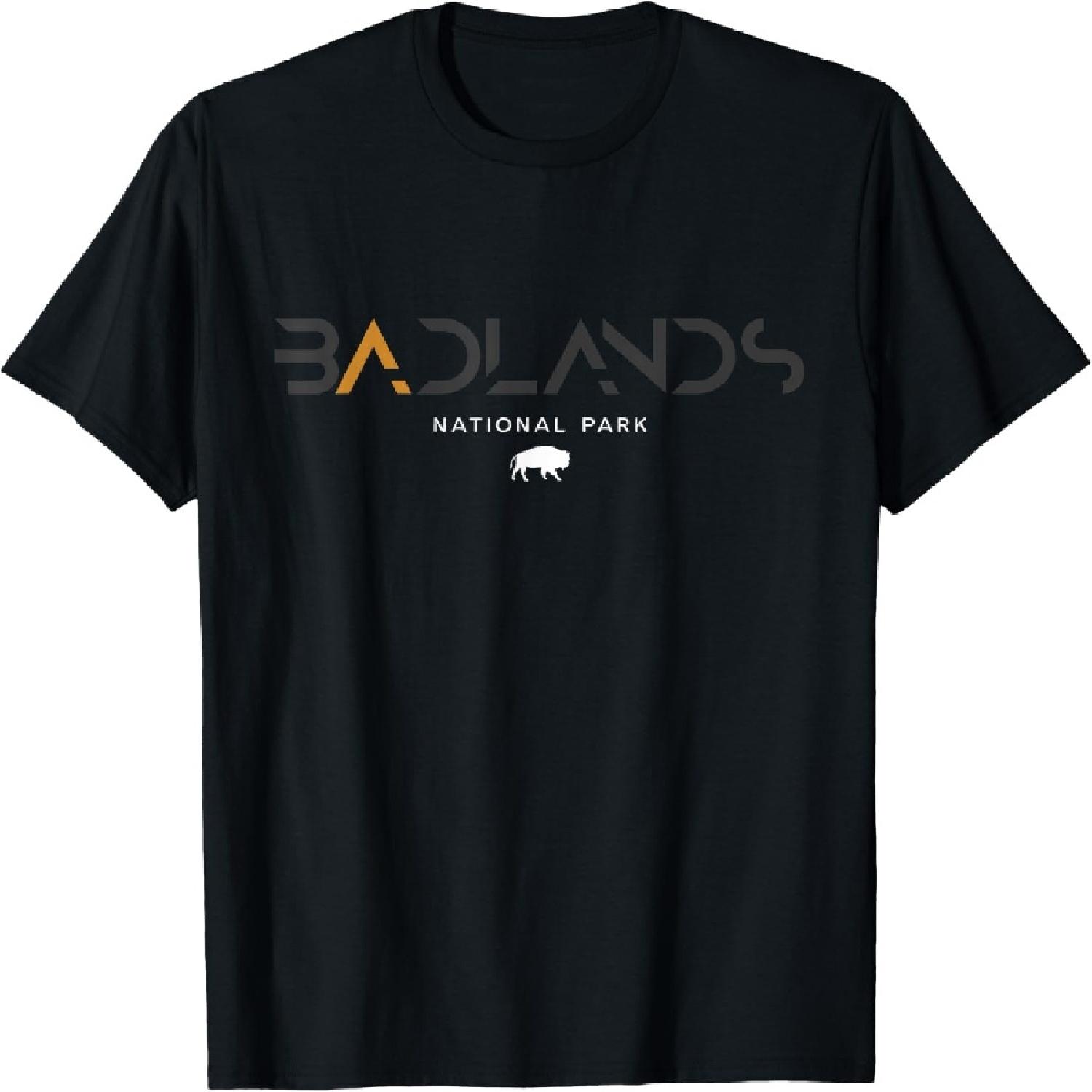 Badlands National Park South Dakota Tonal Retro Vintage T-Shirt XXXXXL разноцветный