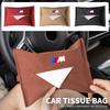 Car Armrest Box Seat Back Hanging Tissue Bag Cover For BMW M M2 M3 E46 E90 E60 F30 F10 E39 E36 F20 G30 G20 E87 E92 E91 E30 F11