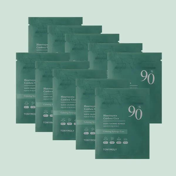 Houttuynia Cordata Cica Quick Calming 90 Masks (10 Sheets)