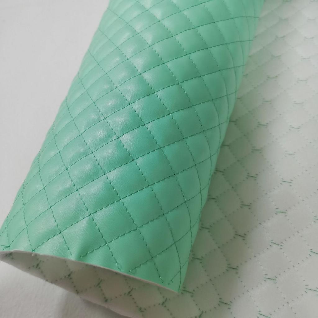 90*140cm Silná houba Umělá PU kůže Látka Vyšívaná DIY Interiér auta Čalounění Čelo postele Nábytek Materiál na tašky na boty