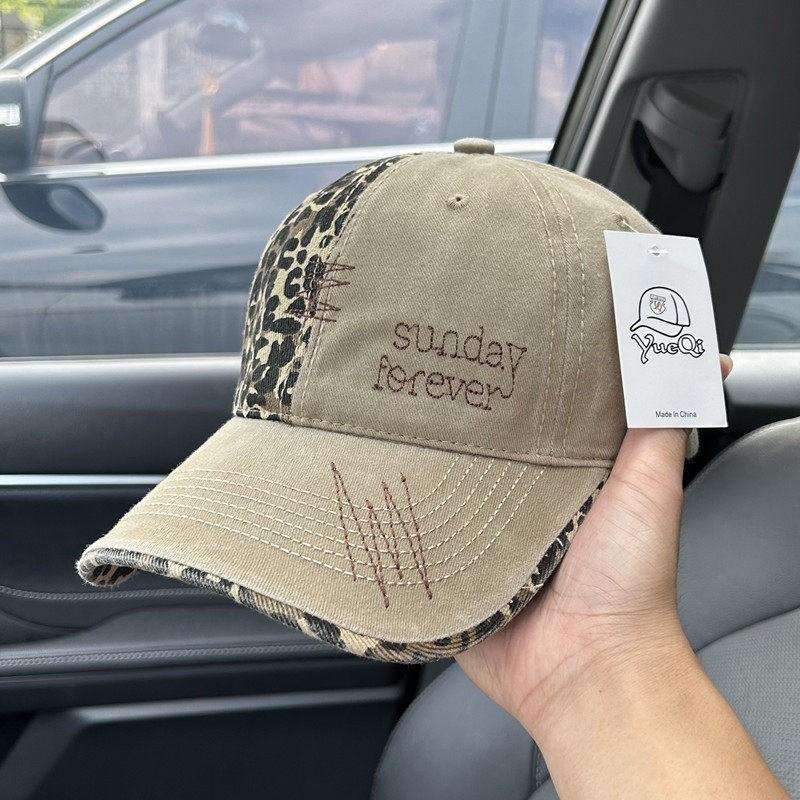 Vintage Denim Baseball Cap With Embroidery For Men And Women