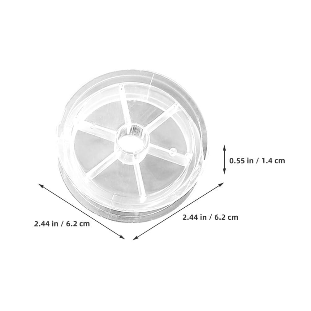 STOBOK 20-Piece Bobbin Set, Perfect for Spooling Thread, Fishing Line, Sewing Thread, and Organizing, Clear Plastic, Durable Sewing Tools