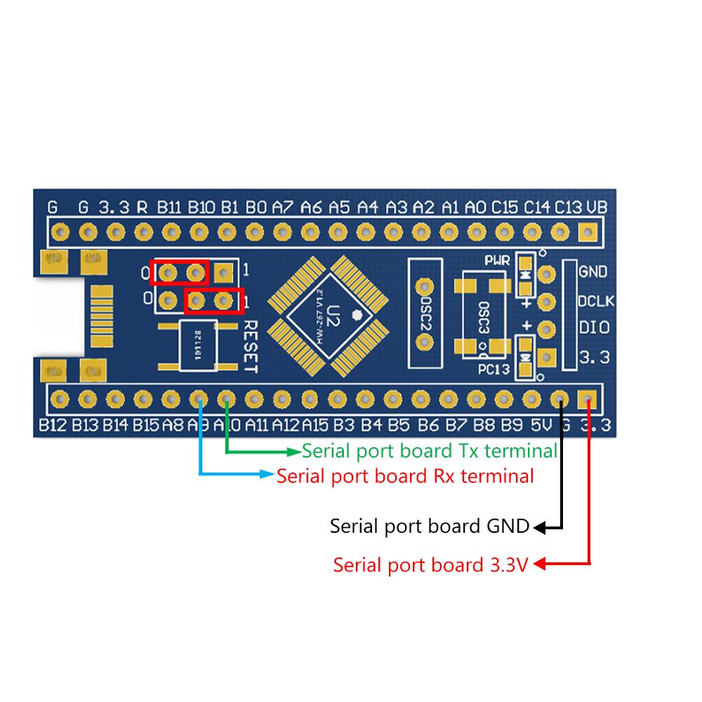 STM32F103C8T6 Microcontroller Development Board Minimum System Board Learning Core Board Type C interface 3.3V 5V
