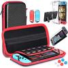 Etui na Switch Kompatybilne z Nintendo Switch, Zestaw 9 w 1 Akcesoriów z Etui do Przenoszenia, Dockowalny Etui Ochronne
