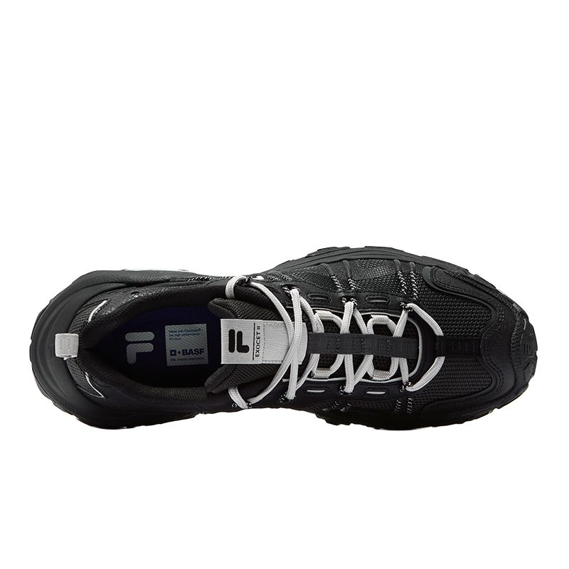 Fila Fusion Exocet Ii Mountain Shoes Casual Classic Simple Retro Height Increasing Low Top Dad Shoes Men Sneaker Black T12M531503FTU