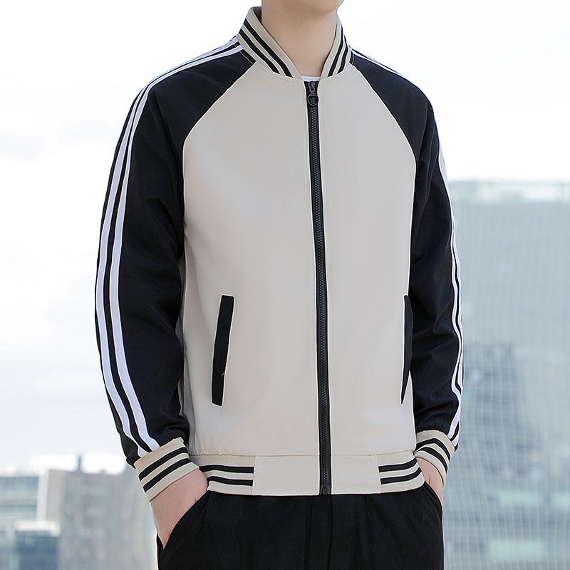 

Весенне-осенняя мужская куртка корейского выпуска, молодежная повседневная куртка, воротник-стойка, бейсбольная куртка для мужчин XXXXXL