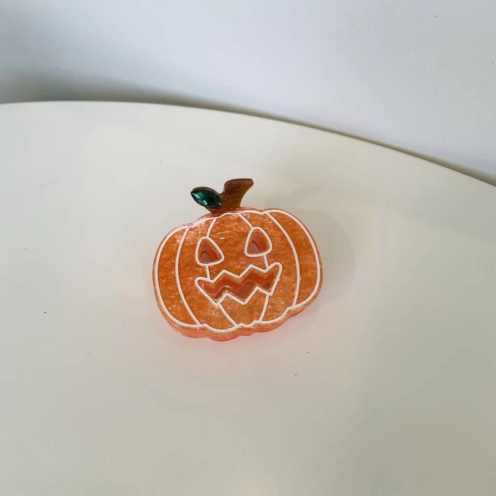 Funny Pumpkin Hair Clip Ghost Acetic Acid Hair Claw Creative Halloween Shark Clip Cosplay