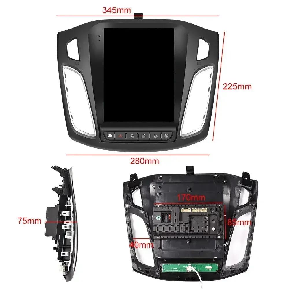 9.7inch Android 14 Car Radio For Ford Focus 3 Mk 3 2011-2019 Carplay 4G Multimedia Players GPS autoradio car monitor screen GPS