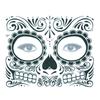Day of The Dead Skull Face Dress Up Temporary Tattoo Stickers Pop Halloween Facial Makeup Special Waterproof Face Tattoo