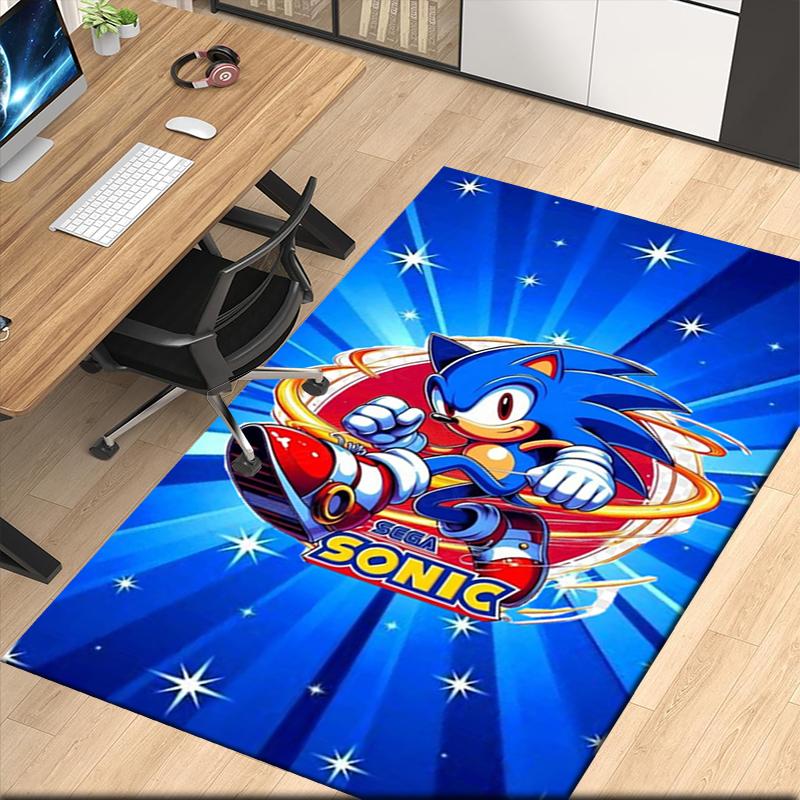 Sonic Printed Carpet, for Office Chair Living Room Bedroom Kitchen Room Decor Gifts.