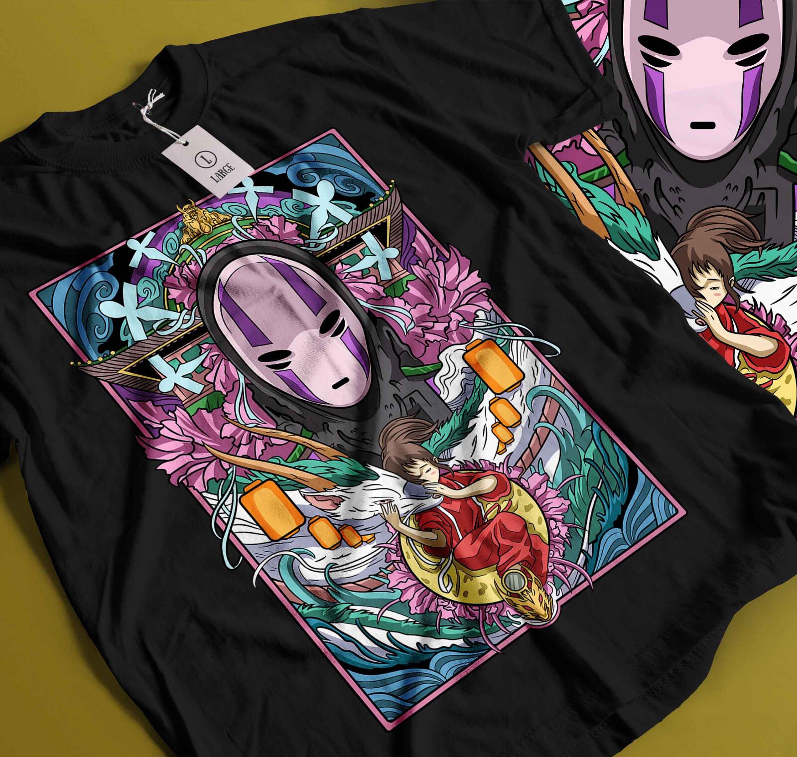 Spirited Away Anime T-Shirt Mens Womens Tees Top, Studio Ghibli Hayao Miyazaki new unisex shirt 183 2XL