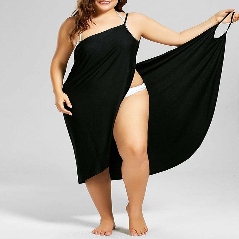 Scarf Women Swimwear Beach Cover Up Wrap Sarong Sling Skirt Maxi Dress Plus Size Dresses