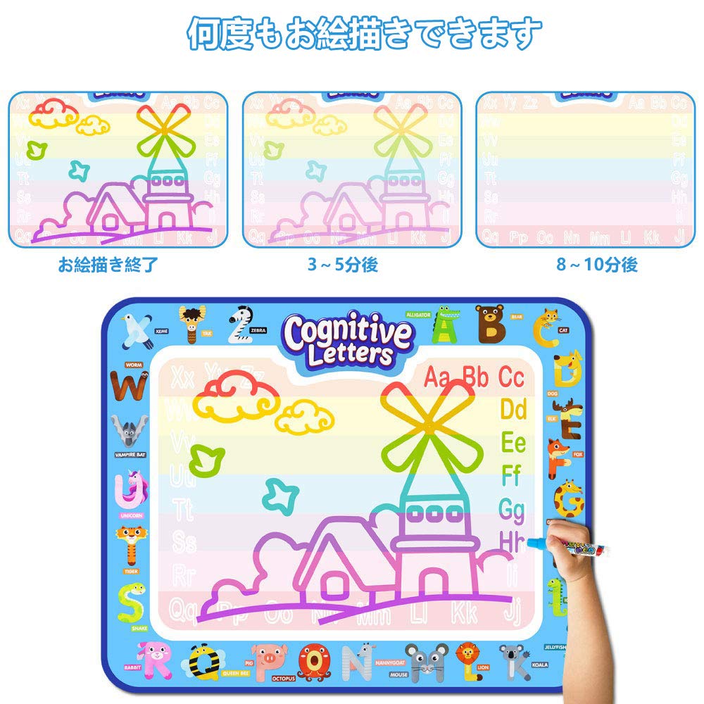 Jasonwell Drawing Sheet Drawing Toy Water Drawing Educational Toy Water Coloring Doodles Toddler Toys Girls Toys Boys 3 Years Old 4 Years Old 5 Years