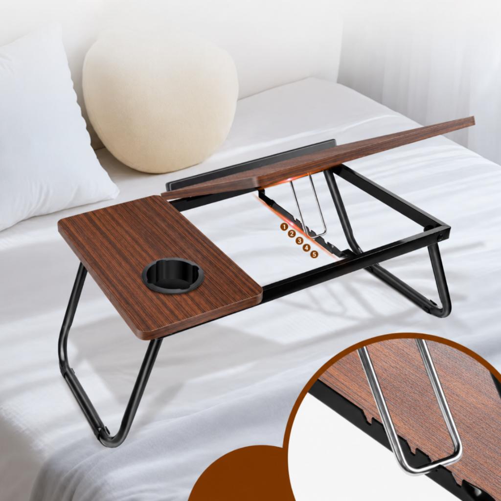 Foldable Adjustable Laptop Table Stand for Bed, Breakfast Desk [Stolik202]
