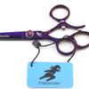6.0 inch handle, Freelander, purple, left-handed scissors, flat scissors, left-handed scissors