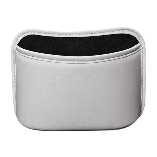 Car Seat Back-Mounted Organizer Storage Box, Non-Destructive Installation Waterproof Leather Texture Multi-Functional Trash Can Door Side Storage for