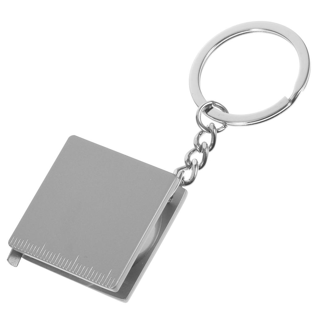 1Pcs 1M Premium Metal Tape Measure Keychain Compact Portable Retractable Measuring Tool Clear Scale Ergonomic Grip for Daily Use