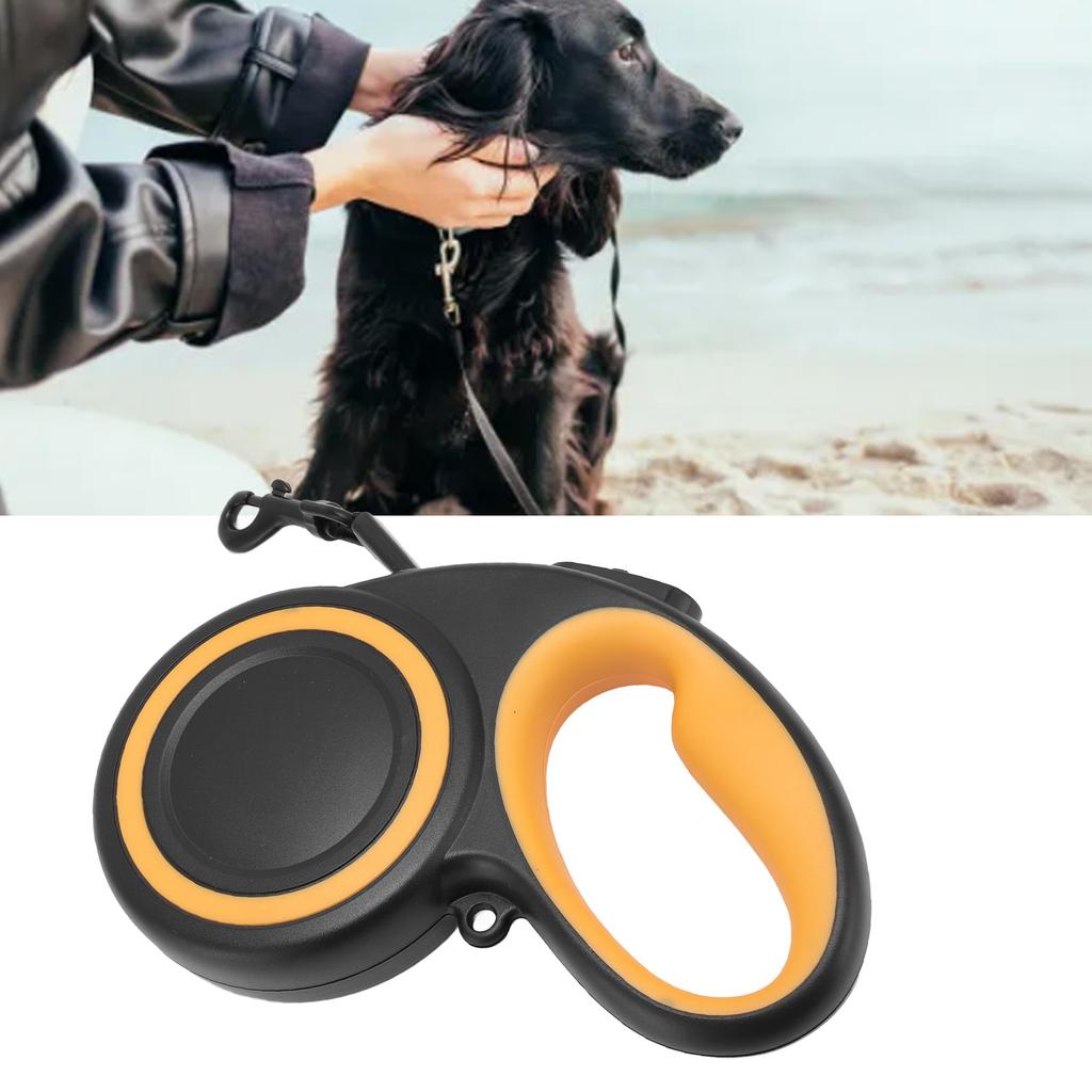 Retractable Dog Leash Reflective Ergonomic Automatic Telescopic Tractor Dog Tape for Outdoor Walking Training 5m
