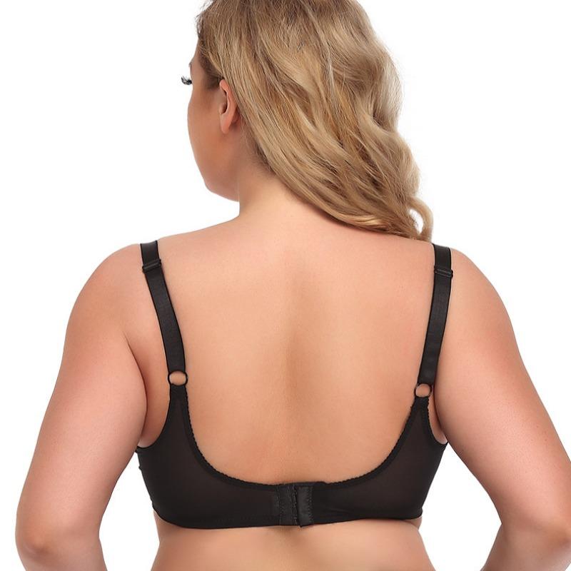 Soutien-gorge sexy européen et américain ultra-fin transparent grande taille sous-vêtement