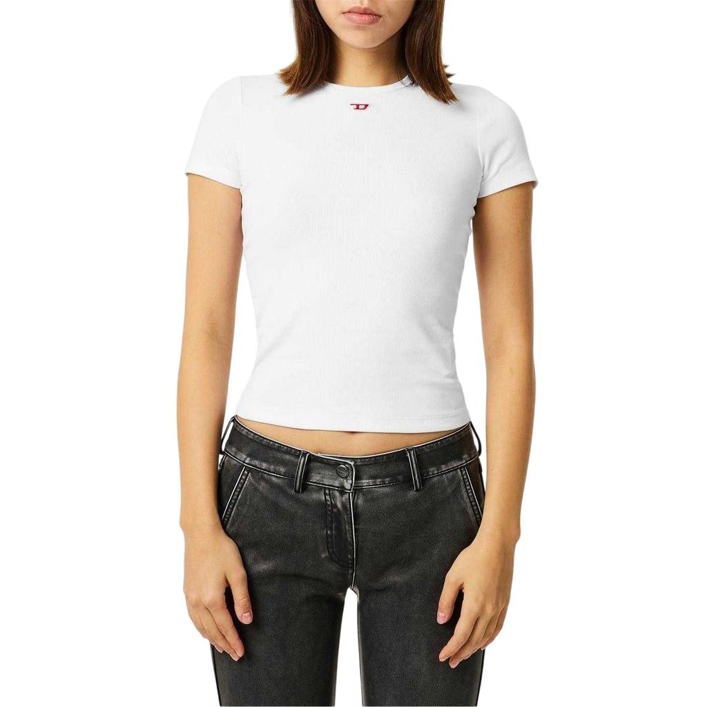 Diesel Womens/Ladies Ele Logo Cropped Slim T-Shirt