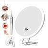 10X-30X LED Lighted Magnifying Makeup Mirror | 6-inch Compact Handheld Travel Mirror | Rechargeable & Hanging Pocket Mirror