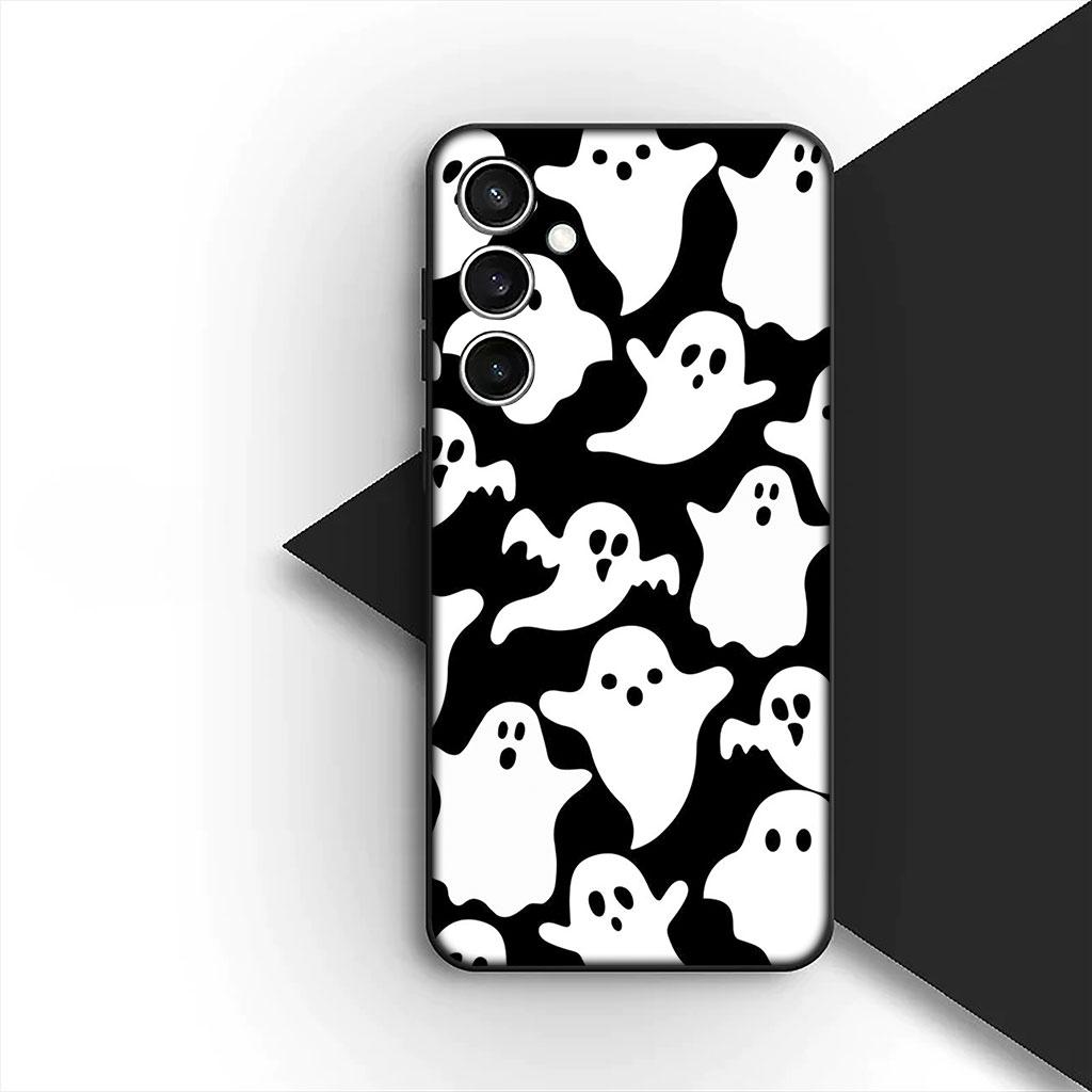 Little Ghost With H-Halloweens Pumpkin Phone Cover for Xiaomi Poco C75 C65 C71 C85 X7 X6 M7 F7 F8 Ultra F6 Pro Soft Case