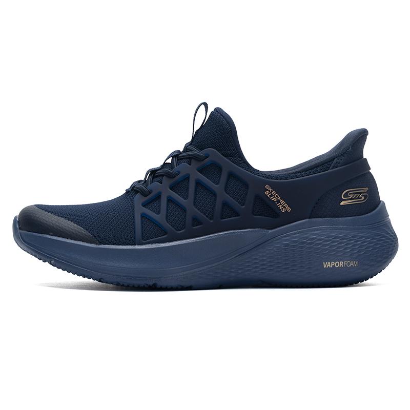 Skechers Bobs Sport Series Lace-Up Comfortable Low-Top Casual Shoes Women sneaker Navy-Blue 117507-NVY 35